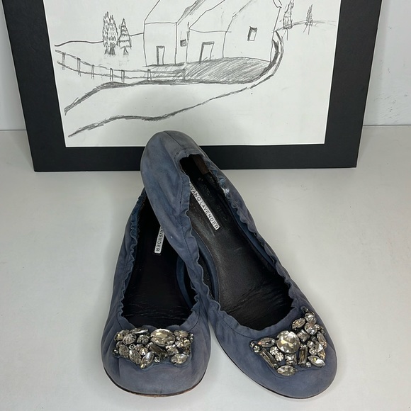 Vera Wang Lavender Jewelry Flats Ballet Women’s US Size 9 - Picture 1 of 9